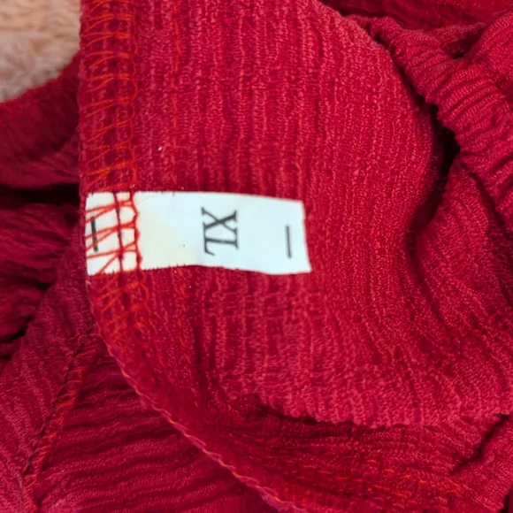 2/$10🐾 New Size XL Dog Dress - Red Dog Dress Or Cat Dress with Ruffle and Bow🐾 - Picture 8 of 9